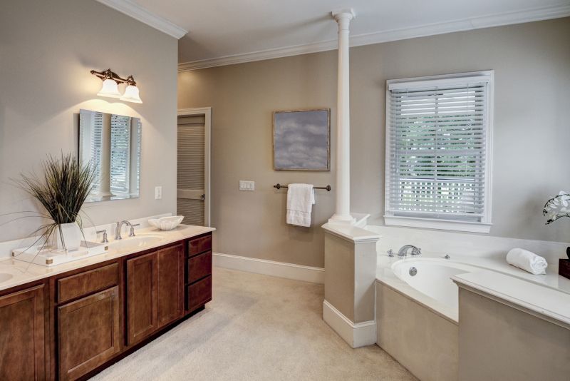 Elegant Bathroom with Custom Storage